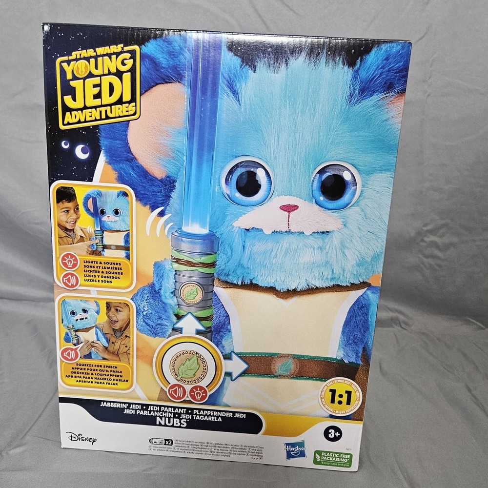 Star Wars Young Jedi Adventures Nubs Talking Plush Lightsaber Toy Hasbro‎